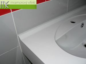 Brno Waterworks and Sewerage, a.s._Brno - Pisarky, countertops Flexible47 with oval integrated washbasins FJORD50