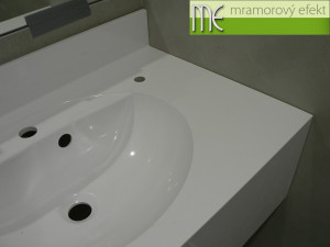 CIIRC CVUT Praha_countertops Flexible47 with integrated oval washbasins FJORD50